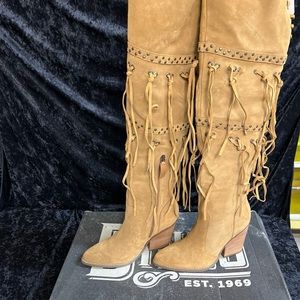 Dingo, witchy woman over the knee boots, size 9 medium. NWT.